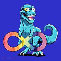 Autism Infinity Trex Dinosaur Gift Premium T-Shirt