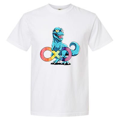 Autism Infinity Trex Dinosaur Gift Garment-Dyed Heavyweight T-Shirt