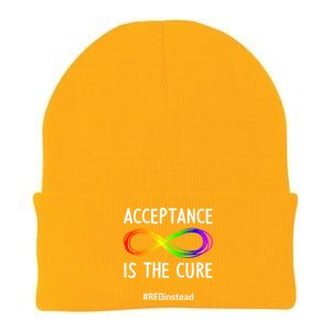 Acceptance Is The Cure Autismmeaningful Giftacceptance In April Gift Knit Cap Winter Beanie