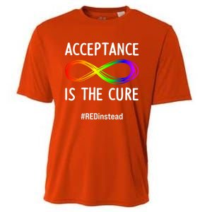 Acceptance Is The Cure Autismmeaningful Giftacceptance In April Gift Cooling Performance Crew T-Shirt