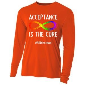 Acceptance Is The Cure Autismmeaningful Giftacceptance In April Gift Cooling Performance Long Sleeve Crew