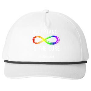 Acceptance Is The Cure Autismmeaningful Giftacceptance In April Gift Snapback Five-Panel Rope Hat