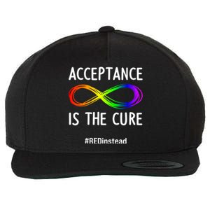 Acceptance Is The Cure Autismmeaningful Giftacceptance In April Gift Wool Snapback Cap