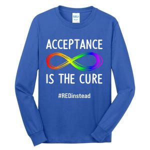 Acceptance Is The Cure Autismmeaningful Giftacceptance In April Gift Tall Long Sleeve T-Shirt