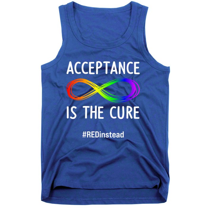 Acceptance Is The Cure Autismmeaningful Giftacceptance In April Gift Tank Top