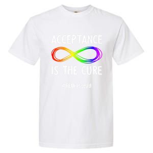 Acceptance Is The Cure Autismmeaningful Giftacceptance In April Gift Garment-Dyed Heavyweight T-Shirt