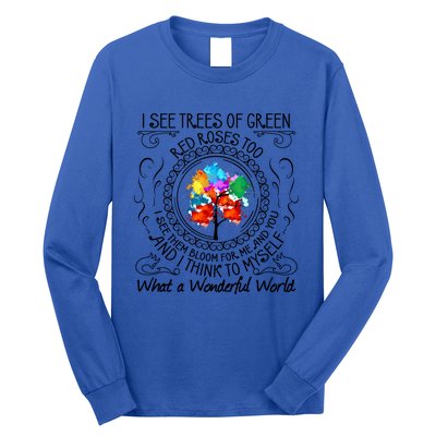 And I Think To Mys What A Wonderful World Gift Funny Gift Long Sleeve Shirt