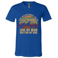 And Into The Forest I Go To Lose My Mind And Find My Soul Gift V-Neck T-Shirt