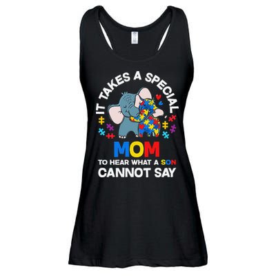 Autism It Takes A Special Mom Autistic Son Proud Autism Mom Ladies Essential Flowy Tank