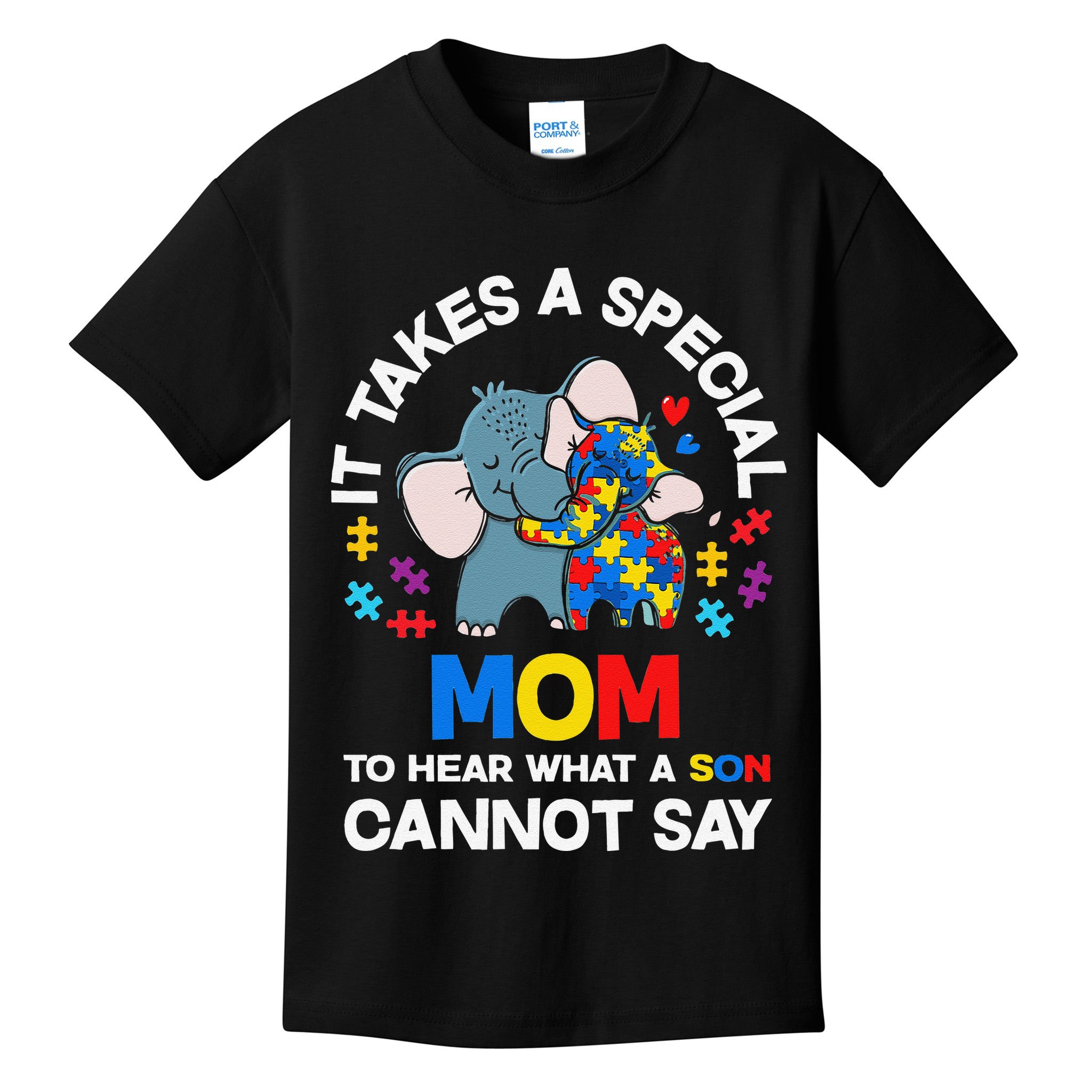 Autism It Takes A Special Mom Autistic Son Proud Autism Mom Kids T-Shirt