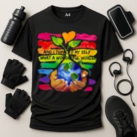 And I Think To My S What A Wonderful World Gift Performance Shirt