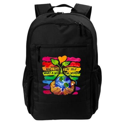 And I Think To My S What A Wonderful World Gift Backpack