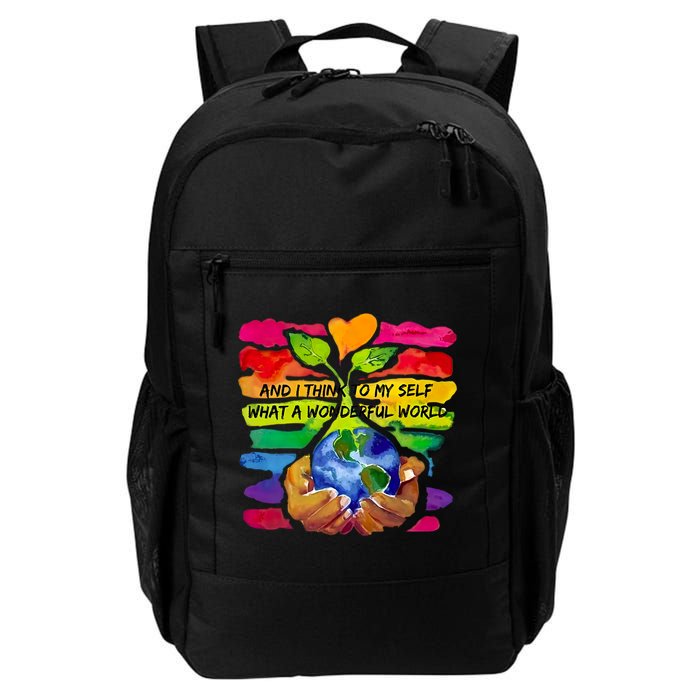And I Think To My S What A Wonderful World Gift Backpack