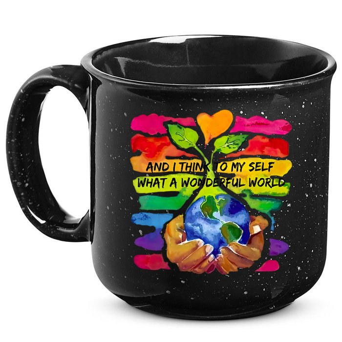 And I Think To My S What A Wonderful World Gift 15oz Campfire Ceramic Mug