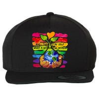 And I Think To My S What A Wonderful World Gift Wool Snapback Cap