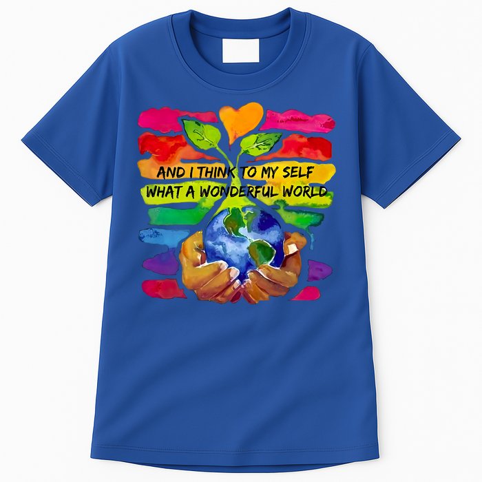 And I Think To My S What A Wonderful World Gift Tall T-Shirt