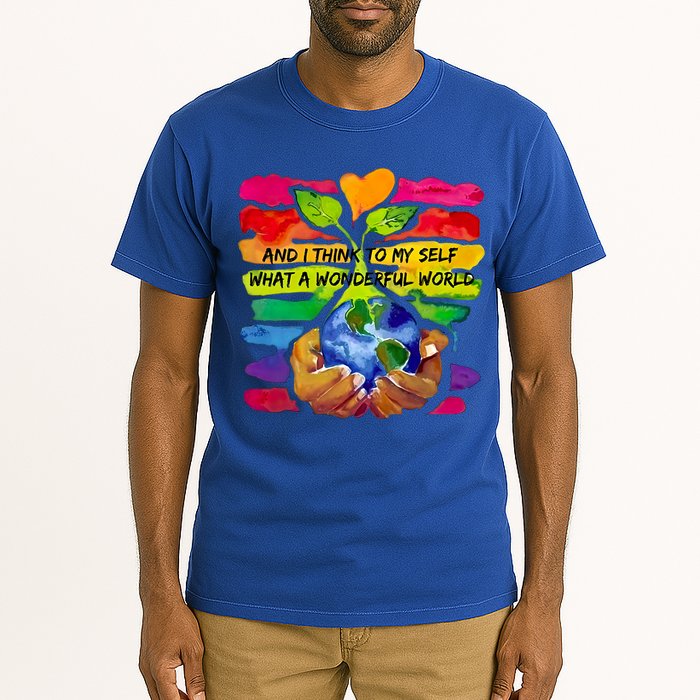 And I Think To My S What A Wonderful World Gift Tall T-Shirt