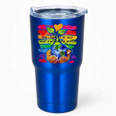 And I Think To My S What A Wonderful World Gift Tumbler