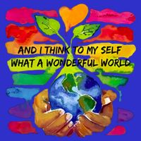 And I Think To My S What A Wonderful World Gift Stripe Pom Pom Beanie