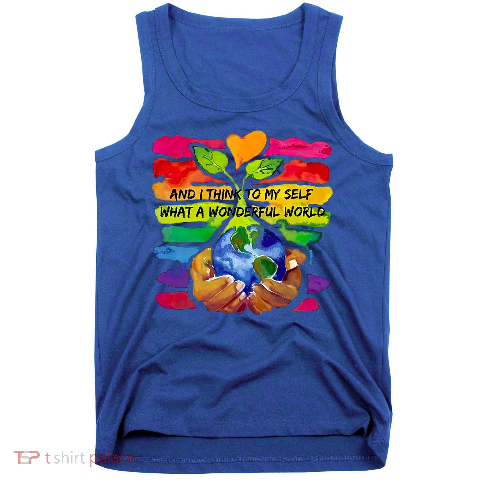 And I Think To My S What A Wonderful World Gift Tank Top