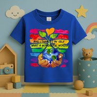 And I Think To My S What A Wonderful World Gift Toddler T-Shirt