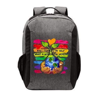 And I Think To My S What A Wonderful World Gift Vector Backpack