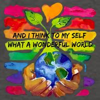 And I Think To My S What A Wonderful World Gift Vector Backpack