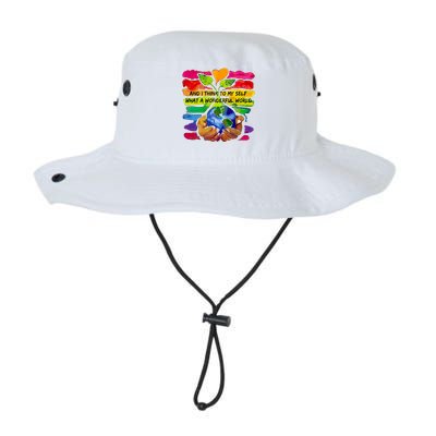 And I Think To My S What A Wonderful World Gift Legacy Cool Fit Booney Bucket Hat