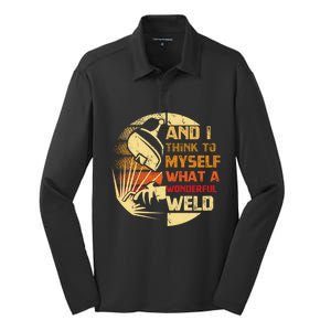 And I Think To Mys What A Wonderful Weld Handy Gift Silk Touch Performance Long Sleeve Polo