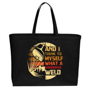 And I Think To Mys What A Wonderful Weld Handy Gift Cotton Canvas Jumbo Tote