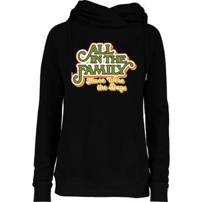 All In The Family Vintage Womens Funnel Neck Pullover Hood