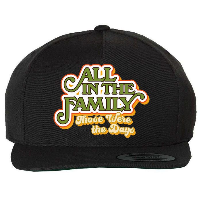 All In The Family Vintage Wool Snapback Cap