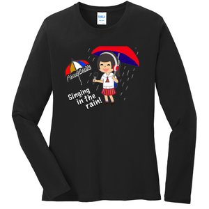 Assumptionista_Singing In The Rain! Ladies Long Sleeve Shirt