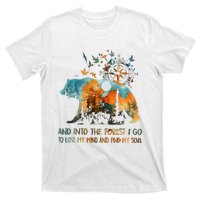 And Into The Forest I Go To Lose My Mind Camping Bear T-Shirt