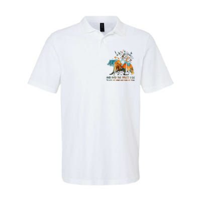 And Into The Forest I Go To Lose My Mind Camping Bear Softstyle Adult Sport Polo