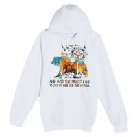 And Into The Forest I Go To Lose My Mind Camping Bear Premium Pullover Hoodie