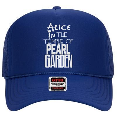 Alice In The Temple Of Pearl Garden High Crown Mesh Back Trucker Hat