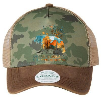And Into The Forest I Go To Lose My Mind Camping Bear Legacy Tie Dye Trucker Hat