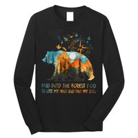 And Into The Forest I Go To Lose My Mind Camping Bear Long Sleeve Shirt