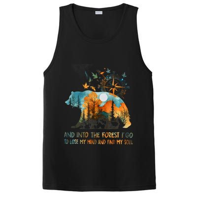 And Into The Forest I Go To Lose My Mind Camping Bear PosiCharge Competitor Tank