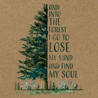 And Into The Forest I Go To Lose My Mind And Find My Soul Cotton Canvas Backpack