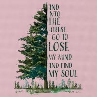 And Into The Forest I Go To Lose My Mind And Find My Soul 25L Jumbo Tote