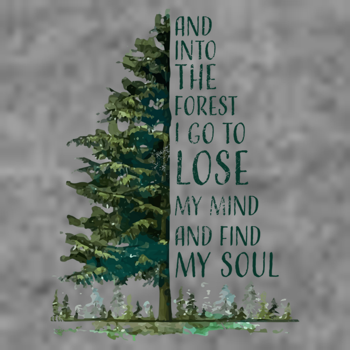 And Into The Forest I Go To Lose My Mind And Find My Soul 7-Panel Snapback Hat