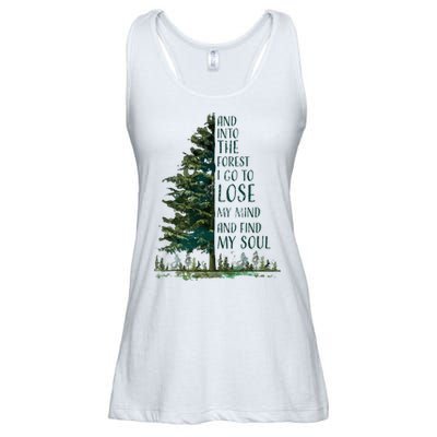 And Into The Forest I Go To Lose My Mind And Find My Soul Ladies Essential Flowy Tank
