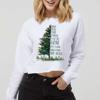 And Into The Forest I Go To Lose My Mind And Find My Soul Cropped Pullover Crew