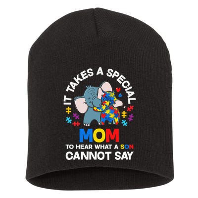 Autism It Takes A Special Mom Autistic Son Proud Autism Mom Short Acrylic Beanie