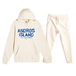 Andros Island The Bahamas Premium Hooded Sweatsuit Set