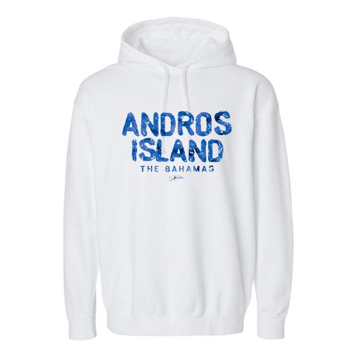 Andros Island The Bahamas Garment-Dyed Fleece Hoodie