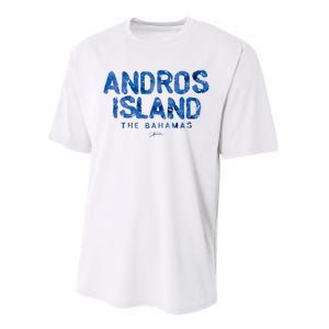 Andros Island The Bahamas Performance Sprint T-Shirt