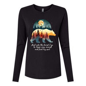 And Into The Forest I Go To Lose My Mind And Find My Soul Womens Cotton Relaxed Long Sleeve T-Shirt